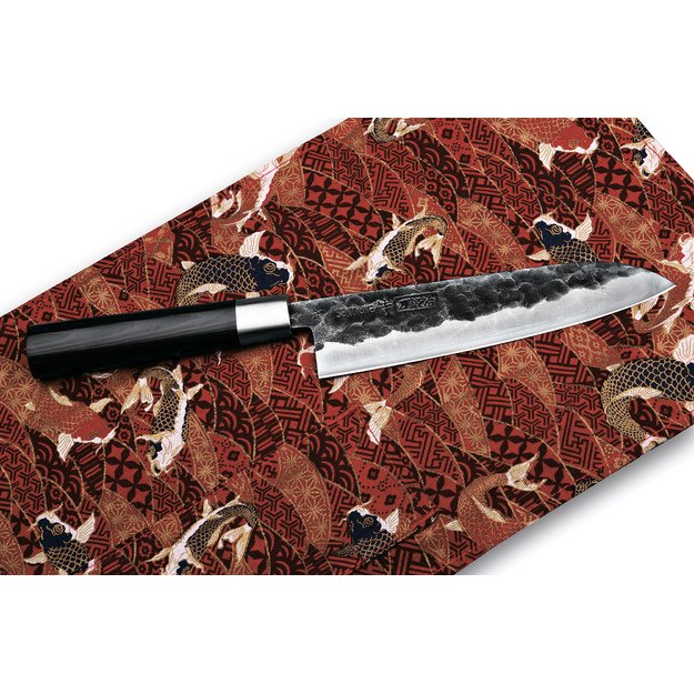Samura BLACKSMITH Santoku peilis 182 mm — profesionalus universalus virtuvinis peilis, aštrus ir patvarus 