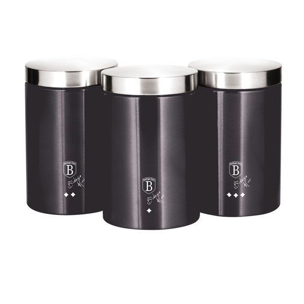 Virtuvinių indelių rinkinys Berlinger Haus Carbon Pro BH-6718 3 dalių