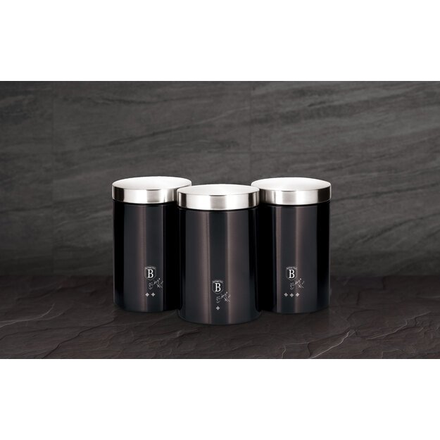 Virtuvinių indelių rinkinys Berlinger Haus Carbon Pro BH-6718 3 dalių