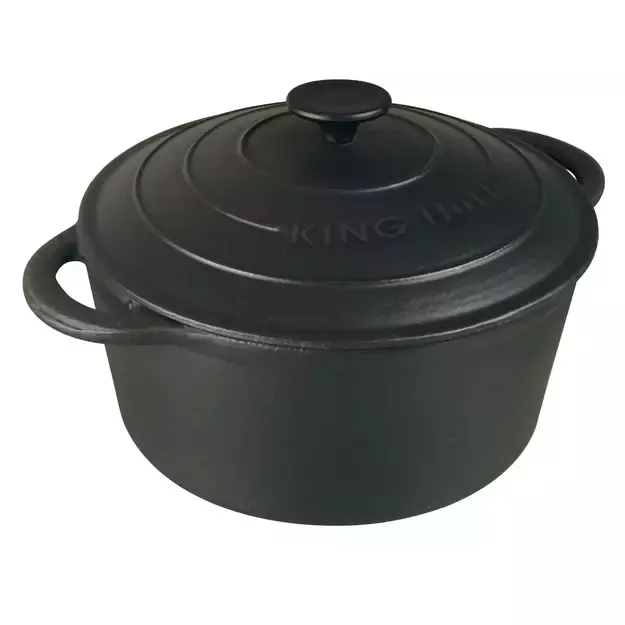 KINGHoff juodas ketaus puodas KH-2253, Ø21 cm, 2,4 l
