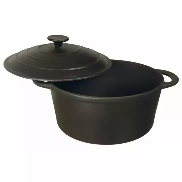 KINGHoff juodas ketaus puodas KH-2253, Ø21 cm, 2,4 l 3