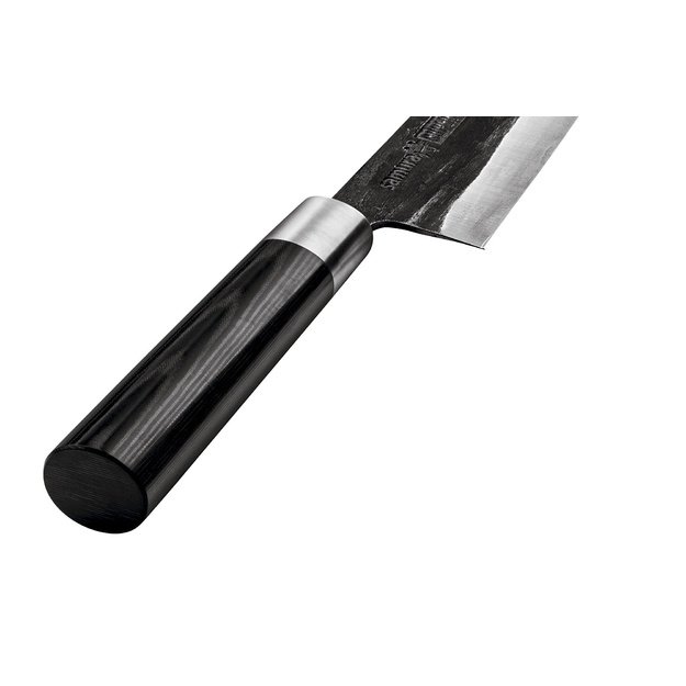 SAMURA Super 5 profesionalus japoniškas virtuvės Santoku peilis 182 mm/7.2