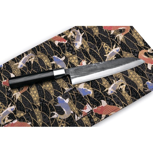 SAMURA Super 5 profesionalus japoniškas virtuvės Santoku peilis 182 mm/7.2