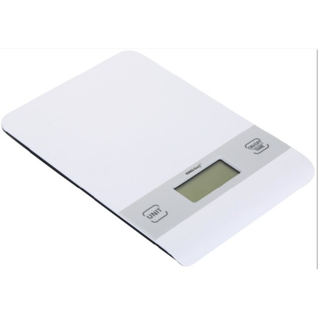 Kinghoff skaitmeninės virtuvinės svarstyklės 5 kg, sidabrinės, KH-1824