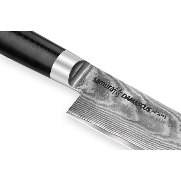 Samura Damascus 5.7  Small Santoku Knife - Premium Japanese Steel Culinary Essential for Precision Cooking and Gourmet Preparedness 