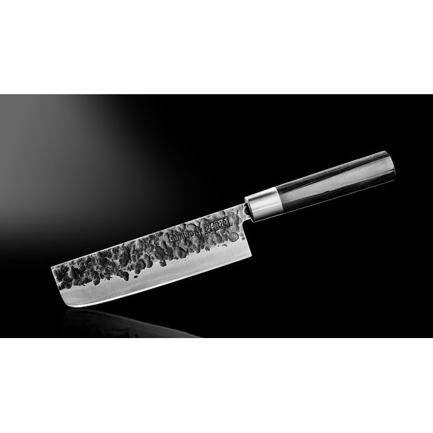 Samura BLACKSMITH Nakiri japoniškas daržovių peilis 168 mm – profesionalus, aštrus ir atsparus įrankis virtuvei 