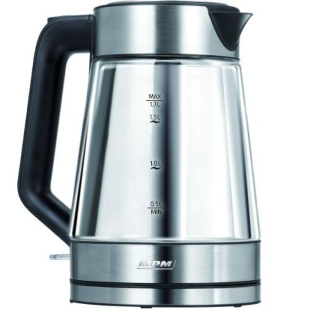 Elektrinis virdulys MPM MCZ-122, 1.7L, stiklinis, 2200W 2