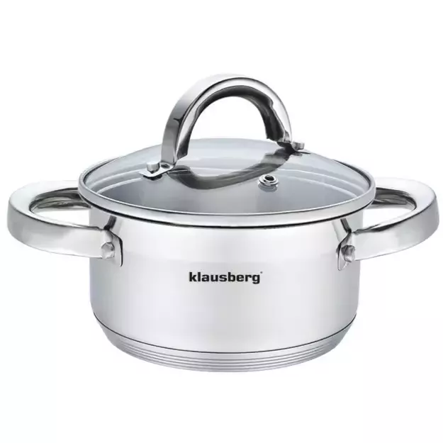 Klausberg KB-7121 nerūdijančio plieno puodas, Ø14 cm, 1 l