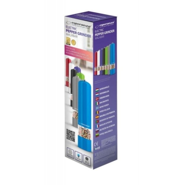 Automatinis pipirų malūnėlis Esperanza EKP001K, juodas, 23 cm 3