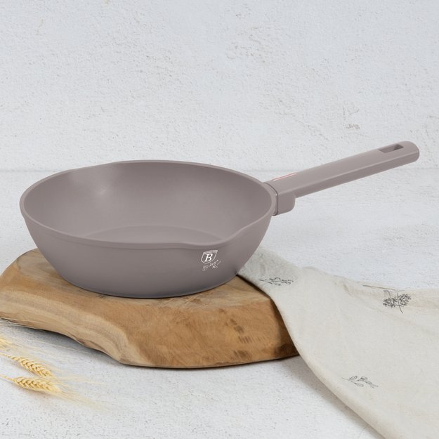 Gili keptuvė su dangčiu 24 cm Berlinger Haus Taupe BH-8090