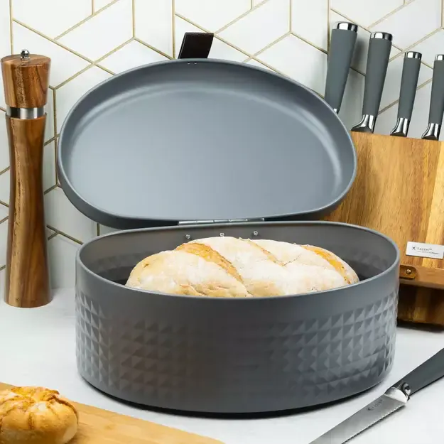 Duonos dėžė plieninė pilka Klausberg KB-7578 2