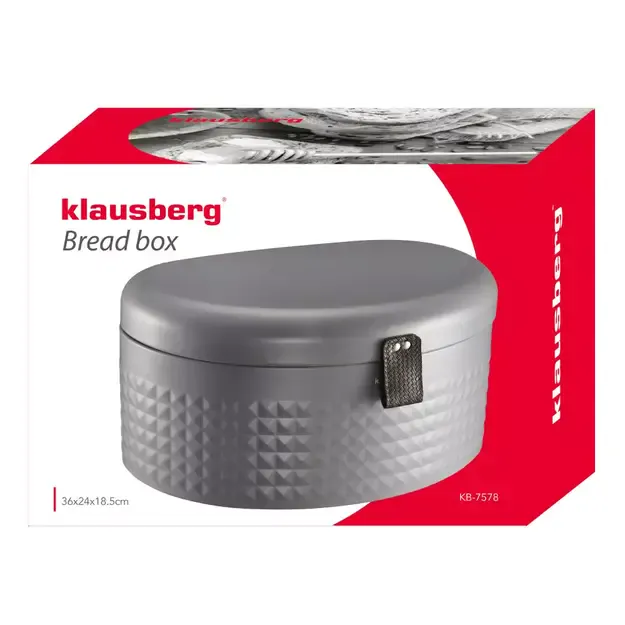 Duonos dėžė plieninė pilka Klausberg KB-7578 3