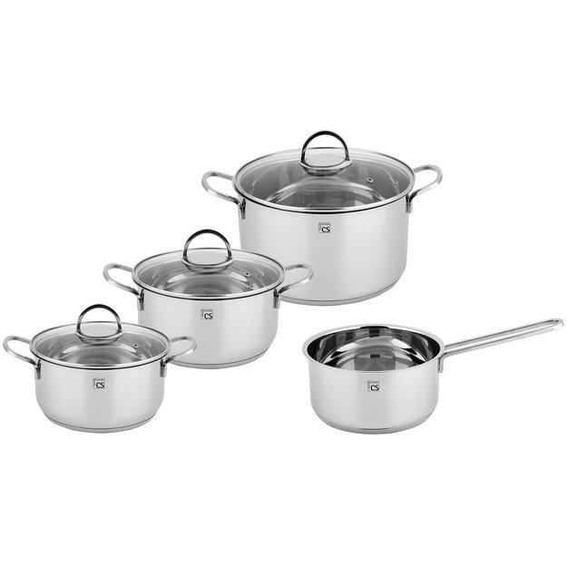 Puodų rinkinys 7 dalių nerūdijančio plieno CS Kochsysteme TRIER