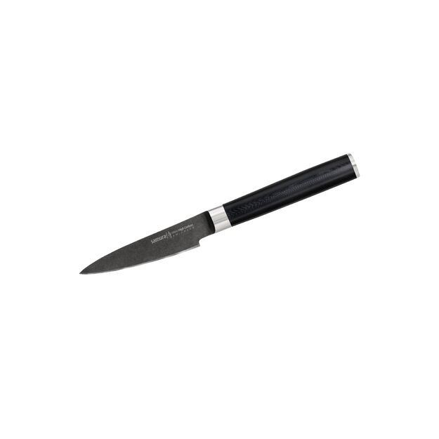 Samura MO-V 3.5  Stonewash Paring Knife - Premium Japanese Steel Kitchen Knife for Precise Cutting and Slicing in Culinary Preparation 