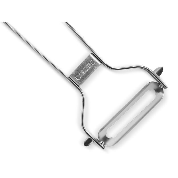 Samura Professional Serrated Vegetable Peeler - Premium Japanese Stainless Steel Kitchen Tool for Effortless and Precise Vegetable Preparation 