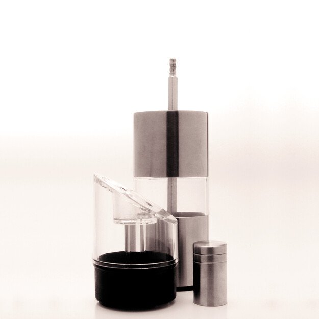 BergHOFF 2-in-1 pipirų malūnėlis ir druskos barstytuvas - vietą taupantis su reguliuojamu keraminiu mechanizmu 