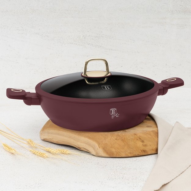 Žemas puodas su dangčiu 30 cm / 3,8 L Berlinger Haus Leonardo BH-8039