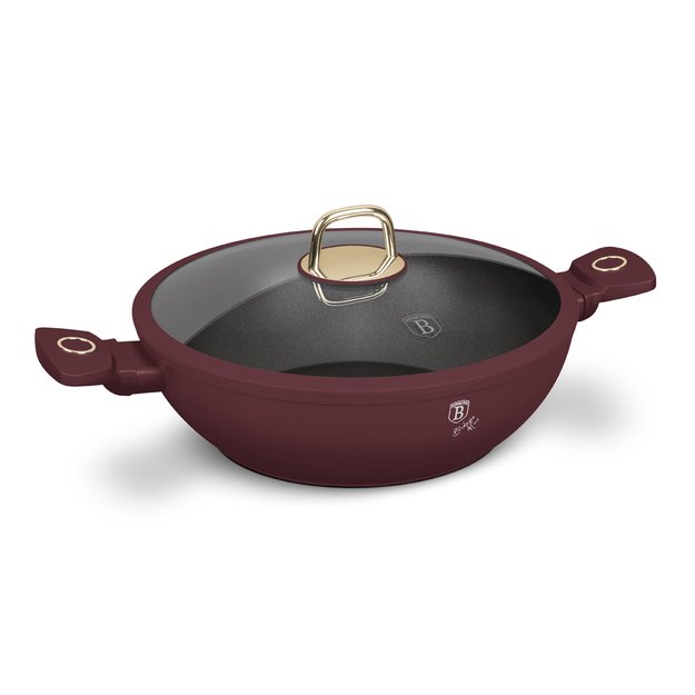 Wok tipo puodas su dangčiu 30 cm Berlinger Haus BH-8035 Leonardo