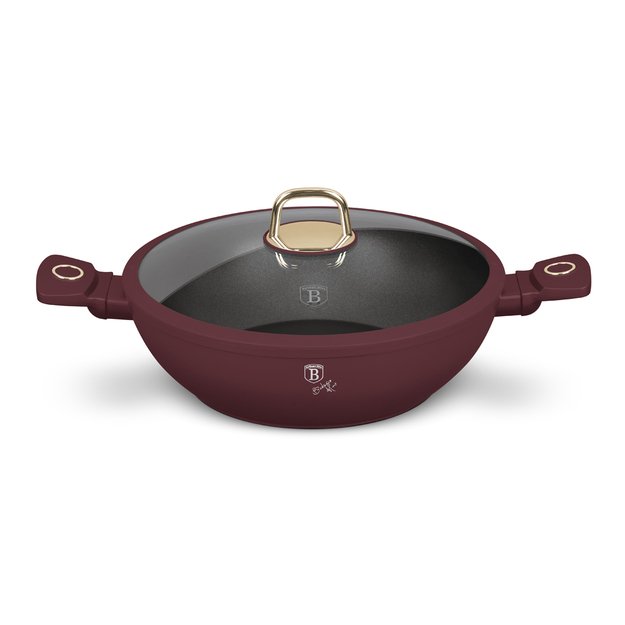 Wok tipo puodas su dangčiu 30 cm Berlinger Haus BH-8035 Leonardo