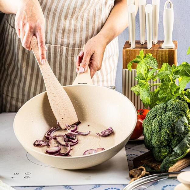 WOK keptuvė su dangčiu 28 cm Klausberg KB-7991 1