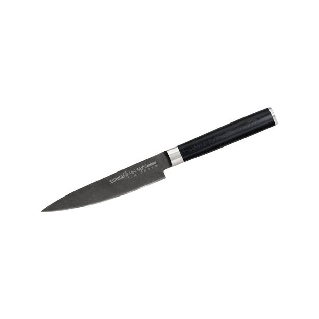 Samura MO-V 5  Stonewash Utility Knife - Premium Japanese Steel Kitchen Knife for Versatile Food Preparation and Culinary Tasks 