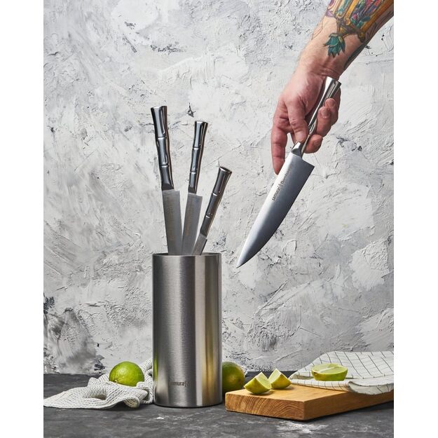 SAMURA Metallmesserblock mit Flexstangen, 220 mm 