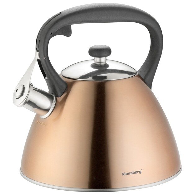 Klausberg tradicinis nerūdijančio plieno virdulys 3 l, vario spalvos, KB-7209