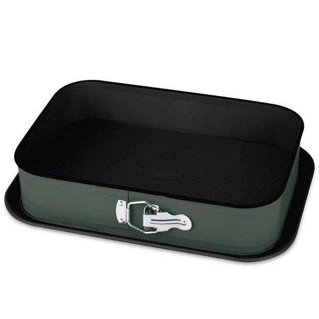 Berlinger Haus BH-7942 stačiakampė atsegama kepimo forma 39 × 27 cm, matinė žalia