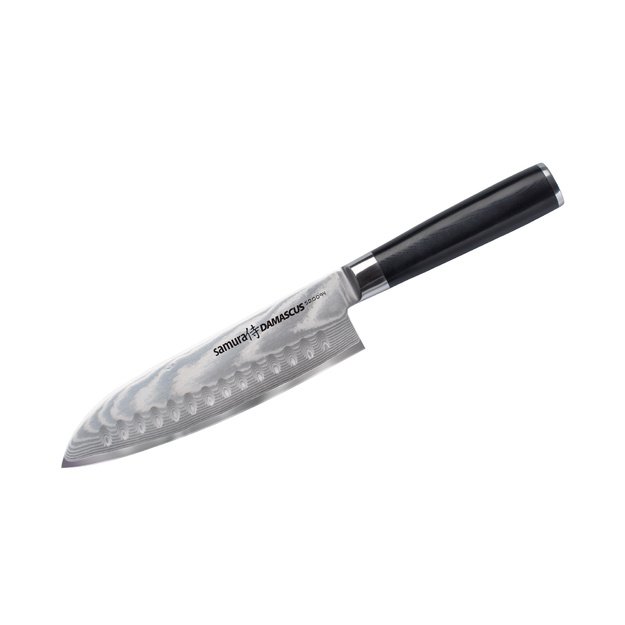 Samura DAMASCUS Santoku virtuvinis peilis 180 mm – profesionalus, damasko plieno, aštrus ir ergonomiškas 