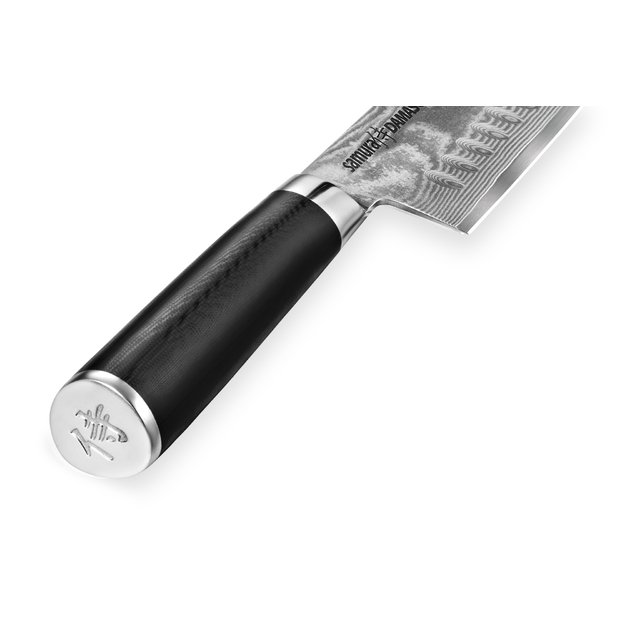 Samura DAMASCUS Santoku virtuvinis peilis 180 mm – profesionalus, damasko plieno, aštrus ir ergonomiškas 