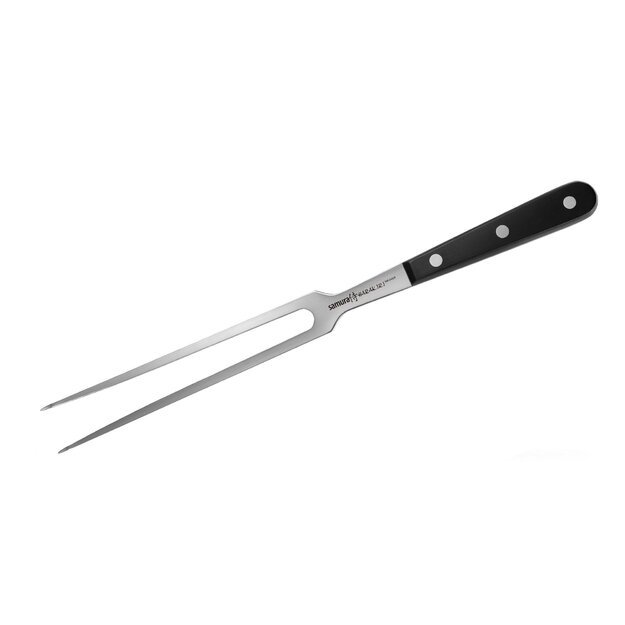 Samura HARAKIRI mėsos šakutė 21 cm, juoda – profesionali pjovimo įranga, ilgaamžė ašmenų kokybė 
