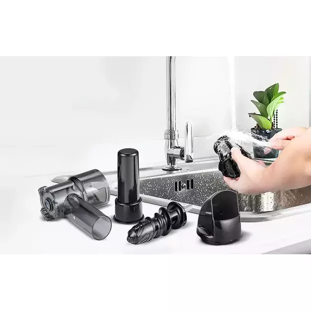 AMZCHEF lėtaeigė sulčiaspaudė 150 W, 80 RPM, juoda, 1501-BK-SM 4