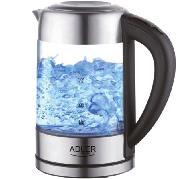 Elektrinis virdulys Adler AD 1247, 1.7L, temperatūros palaikymas, 2200W