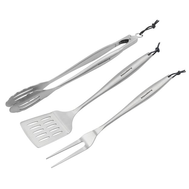 Grilinimo įrankių rinkinys, 3 vnt., nerūdijantis plienas, Klausberg KB-7900 4