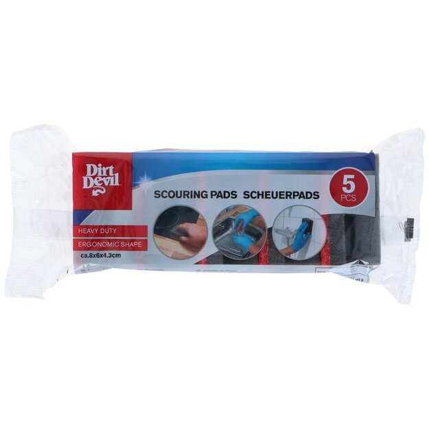 DIRT DEVIL ergonominės šveitimo kempinės, 80x60x43 mm, 5 vnt. 1