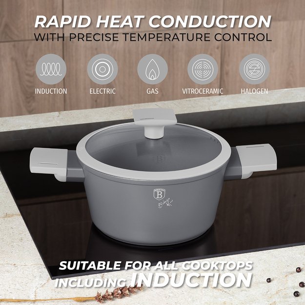 Puodų ir keptuvių rinkinys 15 dalių Berlinger Haus Aspen BH-8245