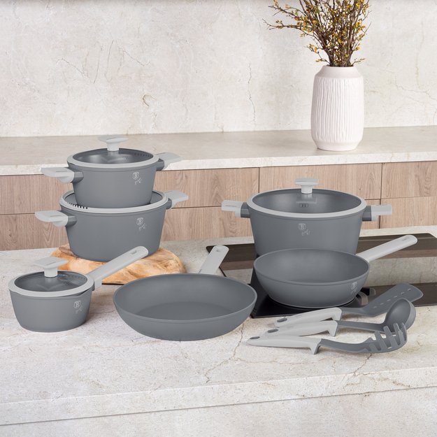 Puodų ir keptuvių rinkinys 15 dalių Berlinger Haus Aspen BH-8245