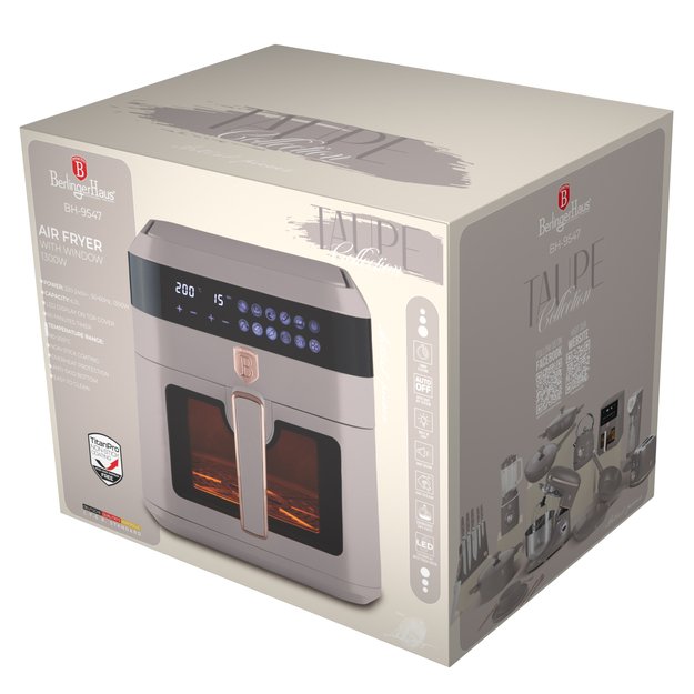 Karšto oro gruzdintuvė 6,3 L Berlinger Haus BH-9547 Taupe