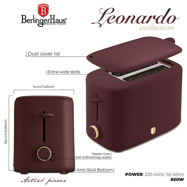 Skrudintuvas su dangteliu Berlinger Haus BH-9700 Leonardo