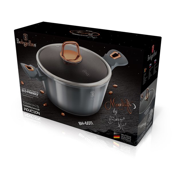 Puodas su dangčiu 20 cm Berlinger Haus Moonlight BH-6011