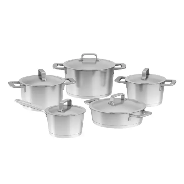 Berghoff „Meta“ 10 dalių puodų rinkinys