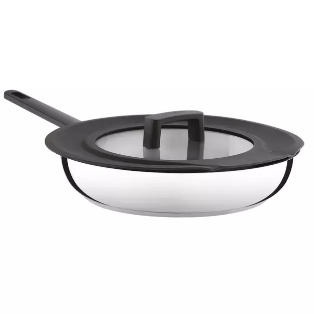 Berghoff „Uqonic Downdraft“ 3 dalių keptuvių rinkinys su universaliu dangčiu 6