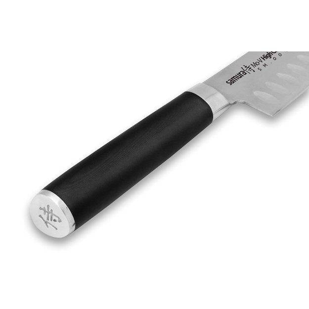 SAMURA MO-V Santoku peilis, 138 mm, aukštos kokybės japoniškas nerūdijantis plienas, aštrūs kaip skustuvas ašmenys, ergonomiška rankena