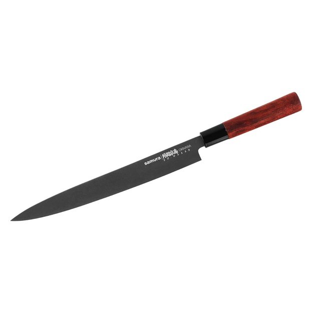 SAMURA OKINAWA akmens plovimo Yanagiba peilis, 270 mm, japoniškas aukščiausios kokybės suši peilis