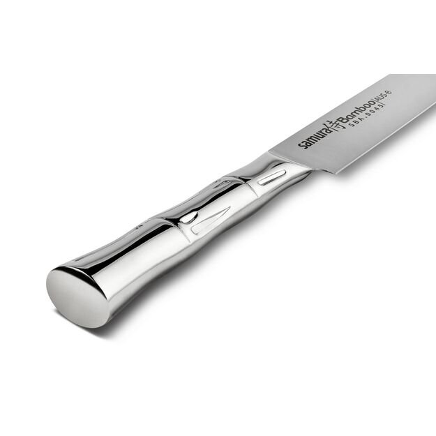 Samura Bamboo 8-Inch Japanese Steel Slicing Knife - Precision Kitchen Tool for Effortless Cutting and Dicing 
