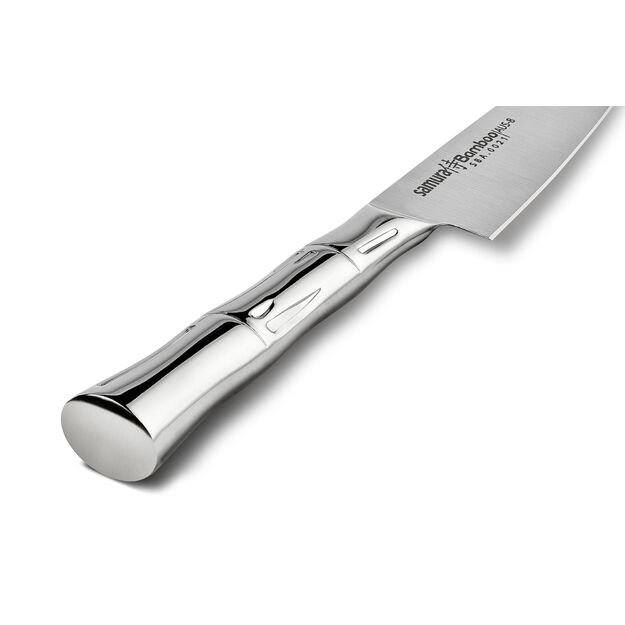 Samura BAMBOO Soft Cheese Knife - 5.3   (135 mm) Japanese Steel Culinary Tool for Precise Slicing and Serving 