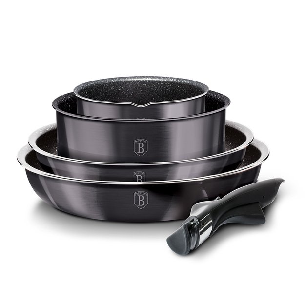 Berlinger Haus BH-6918 Carbon puodų ir keptuvių rinkinys 9 dalių