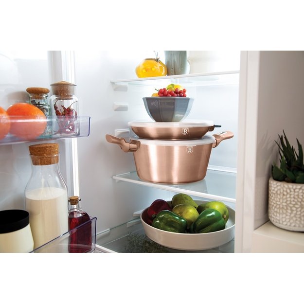 Berlinger Haus BH-7051 Rose Gold puodų ir keptuvių rinkinys 6 dalių