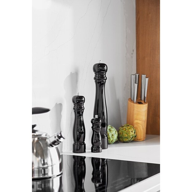 BergHOFF 26.5 cm pipirų malūnėlis - didelis medinis malūnėlis su reguliuojamu keraminiu mechanizmu 