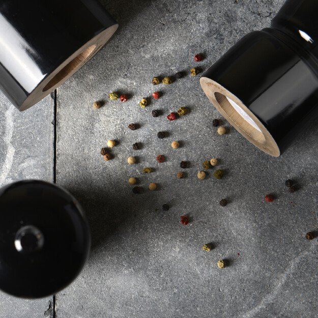 BergHOFF 26.5 cm pipirų malūnėlis - didelis medinis malūnėlis su reguliuojamu keraminiu mechanizmu 